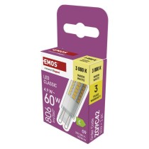 LED žárovka Classic JC / G9 / 4,9 W (60 W) / 806 lm / teplá bílá