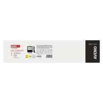 LED reflektor AVENO 150W, černý, neutrální bílá