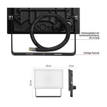 LED-Fluter TAMBO, 20 W, 2000 lm, IP65, schwarz