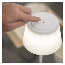 LED stalinė lempa KATIE, įkraunama, balta