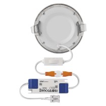 LED-Einbauleuchte NEXXO, rund, silber, 7W, mit Change CCT