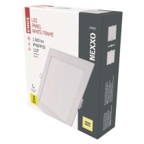 LED šviestuvas NEXXO baltas, 17 x 17 cm, 12,5 W, šiltai baltas