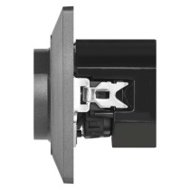 Gniazdo FRENCH z USB-A+USB-C, 3A max. IP20, antracyt