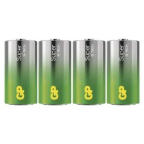 Alkalická batéria GP Super LR14 (C), 4 ks fólia