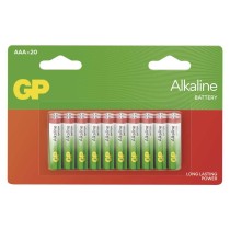 Alkalická batéria GP Alkaline LR03 (AAA), 20 ks