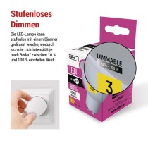 LED Lampe Classic MR16 / GU10 / 7 W (60 W) / 800 lm / Neutralweiß / dimmbar
