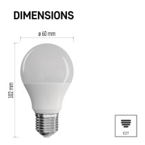 LED žárovka Classic A60 / E27 / 8,5 W (60 W) / 806 lm / neutrální bílá