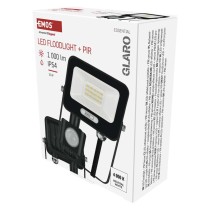 GLARO LED-kohtvalgusti liikumisanduriga, 10 W, must, IP54, 1000 lm, neutraalne valge