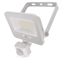 GLARO LED-kohtvalgusti liikumisanduriga, 20 W, valge, IP54, 2000 lm, neutraalne valge