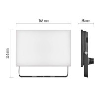 LED reflektor TAMBO, 30 W, 3000 lm, IP65, čierny