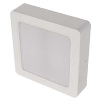 LED svietidlo 2v1 RUBIC, štvorcové, biely, 18W, neutrálna biela