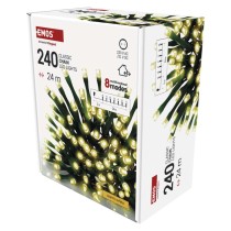 LED Weihnachtliche Lichterkette, 24 m, Außen/Innen, warmweiß, Programme, Timer