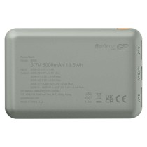Power bank GP B+ Series, 5 000 mAh, 12 W, zelenošedá