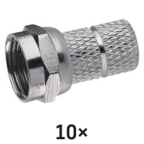 F-liitmik emane koaksiaalkaablile CB113, 10 tk