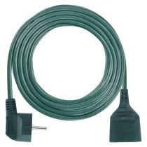 Predlžovací kábel 5 m / 1 zásuvka / zelený / PVC / 1,5 mm2