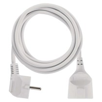 Ilgintuvas 3 m / 1 lizdas / baltas / PVC / 1,5 mm2 