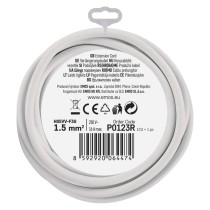 Ilgintuvas 3 m / 1 lizdas / baltas / PVC / 1,5 mm2 