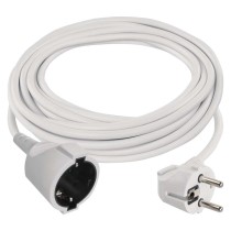 Ilgintuvas 5 m / 1 lizdas / baltas / PVC / 1,5 mm2 