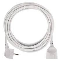 Ilgintuvas 5 m / 1 lizdas / baltas / PVC / 1,5 mm2 