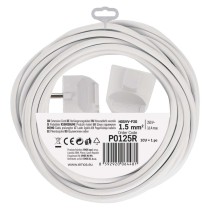 Ilgintuvas 5 m / 1 lizdas / baltas / PVC / 1,5 mm2 