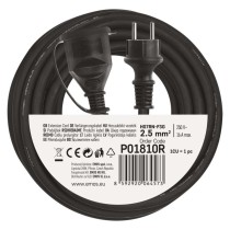 Āra pagarinātājs, 10 m / 1 kontaktligzda / melns / gumijas ‒ neoprēna / 250 V / 2,5 mm2