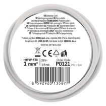 Prailginimo laidas 1,4 m / 1 lizda / baltas / PVC / 1 mm2