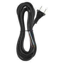 Toitejuhe kummist 2x 1,5 mm2, 5 m, must