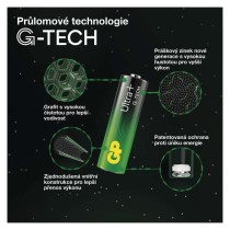 Alkalická baterie GP Ultra Plus AA (LR6), 10 ks