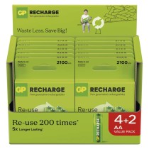 Nabíjecí baterie GP Recharge 2100 AA (HR6) 6ks