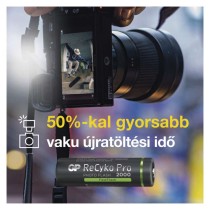 GP ReCyko Pro Photo Flash NiMH Akkumulátor HR6 (AA) 2000mAh 4db