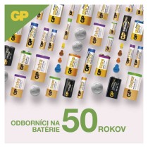 Alkalická gombíková batéria GP Ultra Plus LR44 (A76F), 5 ks
