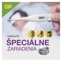 10 ks - Alkalická gombíková batéria GP LR44 (A76F)