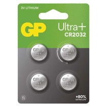 Lithiová knoflíková baterie GP Ultra Plus CR2032, 4 ks