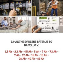 Svinčeni akumulator SLA 12V 7,2AH