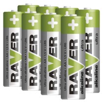 Alkaline Batterien RAVER LR6 (AA), 8 Stk.
