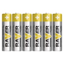 Wiederaufladbare AAA Batterien RAVER SOLAR für Solarlampen, 6 Stück