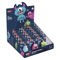 LED kľúčenka - príšerky so zvukom, 18 ks, display box