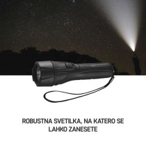 Ročna LED plastična svetilka P3210, 55 lm, 2× AA