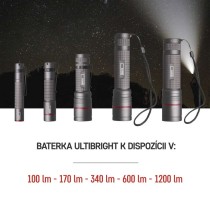 CREE LED kovové svietidlo Ultibright 50, 100lm, 1xAAA