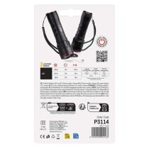 LED ručné kovové svietidlo, 330 lm, 3× AAA, fokus