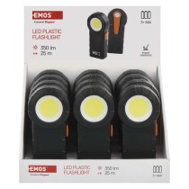 COB LED svietidlo plastové, 3× AAA, 12 ks