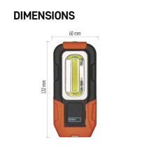 COB LED pracovné svietidlo P3888, 180 lm, 3× AAA