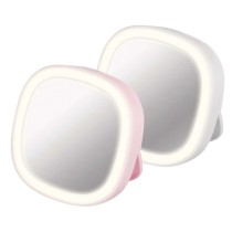 Vreckové kozmetické zrkadlo s LED svetlom, 10 ks, box