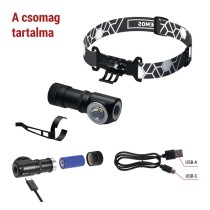 EMOS LED Fejlámpa tölthető P3544, 500 lm, 120 m, Li-Ion 800 mAh