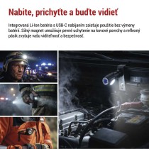 LED nabíjacia čelovka P3544, 500 lm, Li-Ion 800 mAh