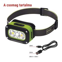 EMOS LED Fejlámpa tölthető P3545, 175 lm, 50 m, Li-pol 800 mAh