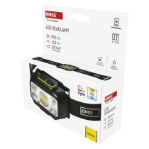 LED nabíjecí čelovka P3546, 550 lm, 110 m, Li-Pol 1000 mAh / 3× AAA