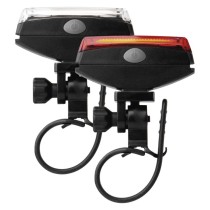 LED predné + zad. sviet. na bicykel P3922 na 2× CR2032, 22 lm