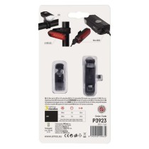 P3923 első + hátsó tölthető LED kerékpár lámpa, 90 lm