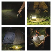 LED multifunkční kempingová svítilna P4008, 215 lm, 3× AA